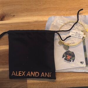 Alex and Ani Gold ugly sweater Bracelet